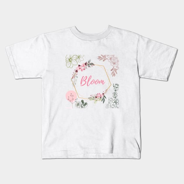 Bloom and Flower Kids T-Shirt by GoodyL